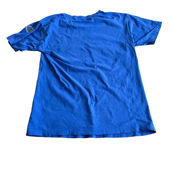 Florida Gators UF Shirt Mens Large Blue Orange Alligator Print KA Knights Casual - Picture 2 of 5